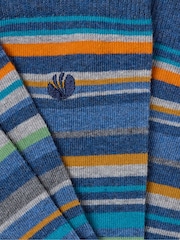 FatFace Navy Pop Stripe Socks - Image 2 of 2