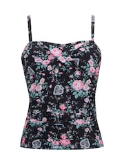 Regatta Black Cath Kidston Tankini Top - Image 6 of 9