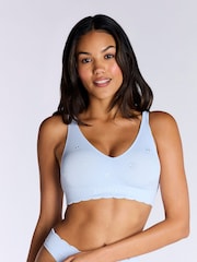 Boux Avenue Blue Bow Embroidered Bralette - Image 4 of 6