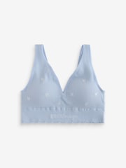 Boux Avenue Blue Bow Embroidered Bralette - Image 6 of 6