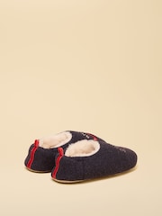 Joules Kids' Navy Dino embroidered Slipper - Image 2 of 5
