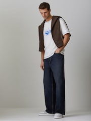 HUGO Blue Mason Baggy Denim Jeans - Image 2 of 5