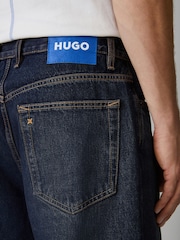 HUGO Blue Mason Baggy Denim Jeans - Image 4 of 5