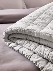 Grey Darcie Textured Quilted Bedspread - Image 3 of 4