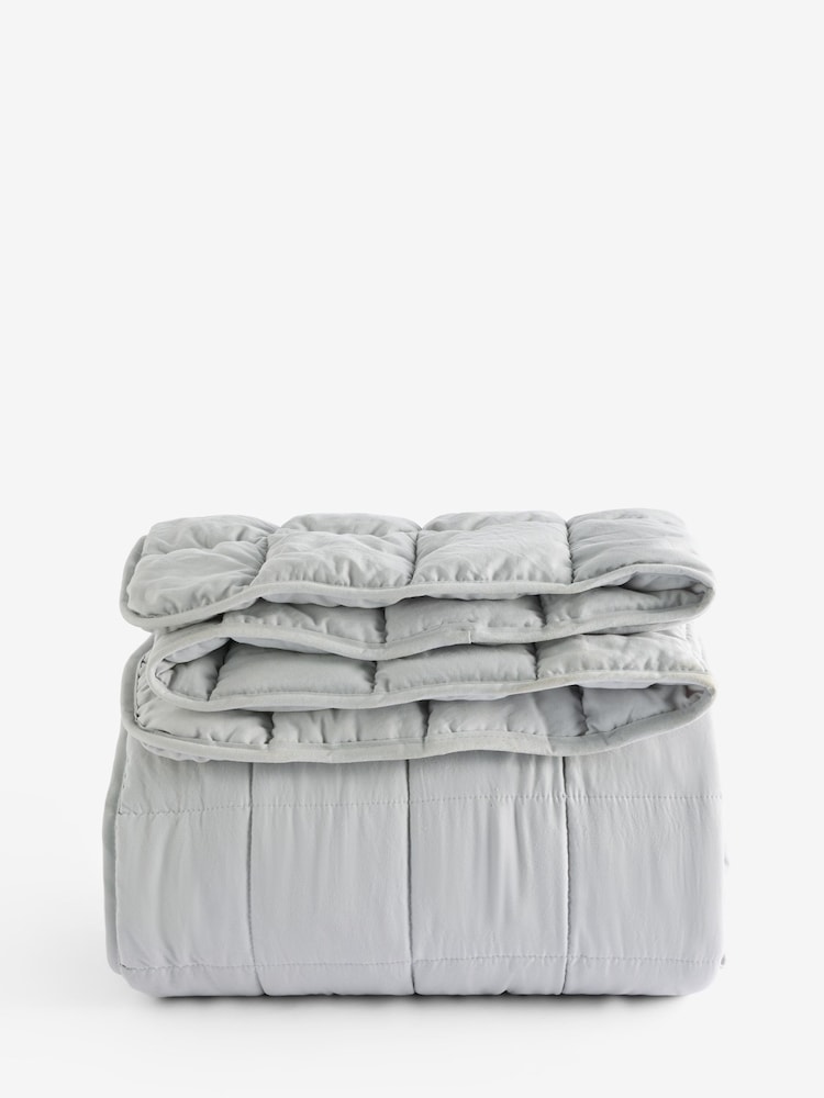 Grey Darcie Textured Quilted Bedspread - Image 4 of 4