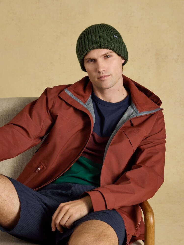 Joules Hammond Green Beanie Hat - Image 1 of 6
