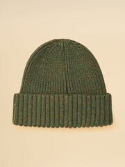 Joules Hammond Green Beanie Hat - Image 4 of 6