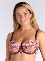 Boux Avenue Evelyn Floral Embroidered Balconette Bra - Image 1 of 2