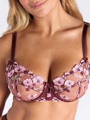 Boux Avenue Evelyn Floral Embroidered Balconette Bra - Image 2 of 2