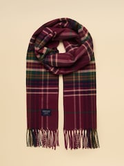 Joules Langtree Red Check Scarf - Image 1 of 6