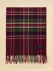 Joules Langtree Red Check Scarf - Image 5 of 6