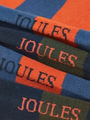 Joules Men's Kingsbury Blue Rugby Stripe Socks 2 Pack (size 7-12) - Image 2 of 3