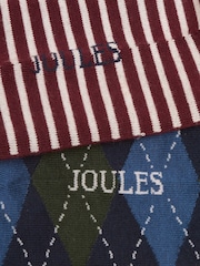 Joules Men's Kingsbury Burgundy Golf Socks 2 Pack (size 7-12) - Image 3 of 3