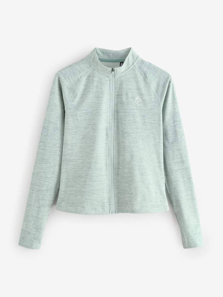 Gym King Green 365 Full Zip Funnel Jacket - Image 10 of 10