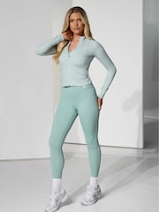 Gym King Green 365 Full Zip Funnel Jacket - Image 5 of 10