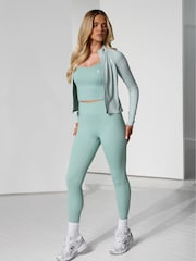 Gym King Green 365 Full Zip Funnel Jacket - Image 6 of 10