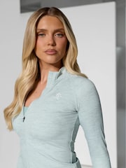 Gym King Green 365 Full Zip Funnel Jacket - Image 8 of 10