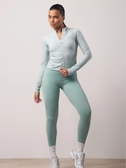 Gym King Green 365 Full Zip Funnel Jacket - Image 9 of 10