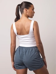 Gym King White Ruched Jersey Vest - Image 6 of 11