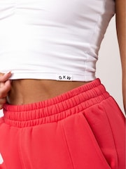 Gym King White Ruched Jersey Vest - Image 7 of 11