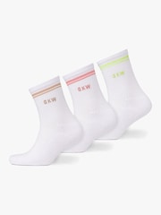Gym King White GKW Tipping Crew Socks - Image 1 of 1