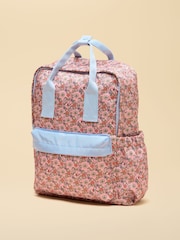 Joules Pink Girls' Ditsy Backpack - Image 1 of 5
