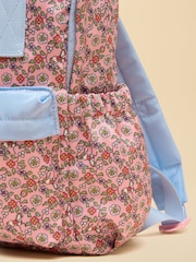 Joules Pink Girls' Ditsy Backpack - Image 4 of 5