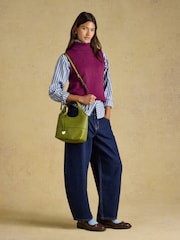 Joules Crossbody Green Tophandle Tote Bag - Image 3 of 9
