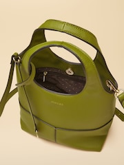 Joules Crossbody Green Tophandle Tote Bag - Image 5 of 9
