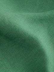 Green Long Sleeve Signature 100% Linen Shirt - Image 9 of 9