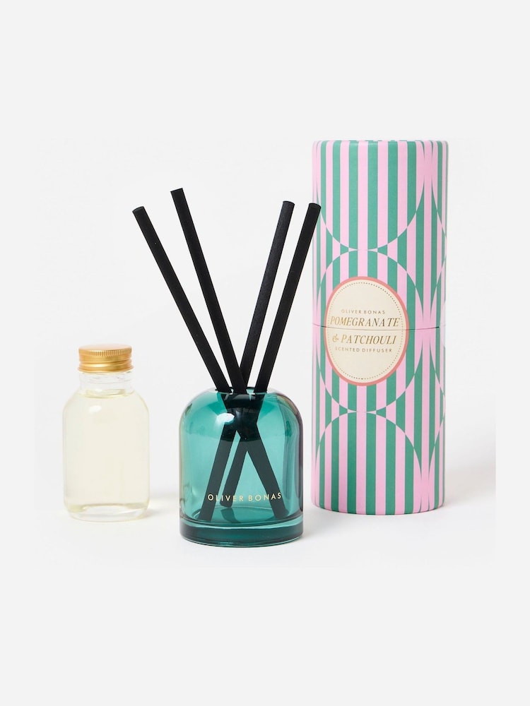 Oliver Bonas Green Raya Honeyed Fig & Cashmere Reed Diffuser - Image 2 of 5