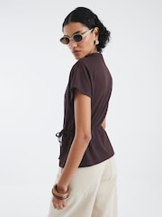 River Island Short Sleeve Premium Belted T-Shirt - صورة 4 من 4