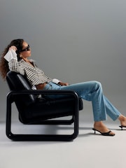 River Island Blue High Rise Slim Fit Jeans - Image 3 of 4