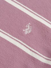 U.S. Polo Assn Purple Terry Stripe T-Shirt - Image 3 of 3