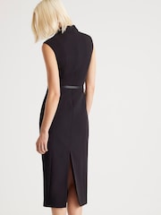 River Island V-hals midikjole med belte - Bilde 4 av 4
