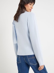 River Island Blue Tie Neck Cardigan - Image 4 of 4
