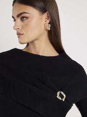 River Island Black Cape Jumper - Image 4 of 4