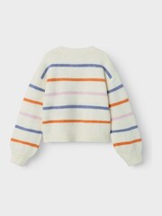 Name It White Cosy Stripe Jumper - Image 2 of 3