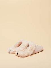 Joules Slippet Luxe Oat Cat Slippers - Image 2 of 6