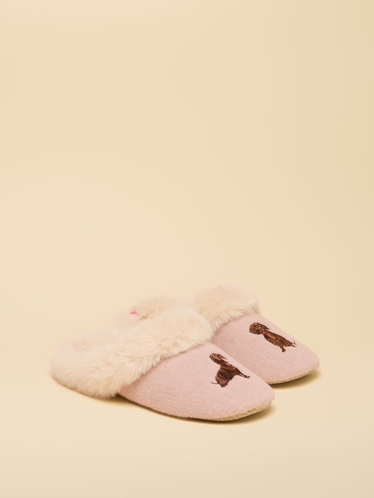 粉色小狗 - Joules Slippet Luxe Slipper - 圖片 1/6