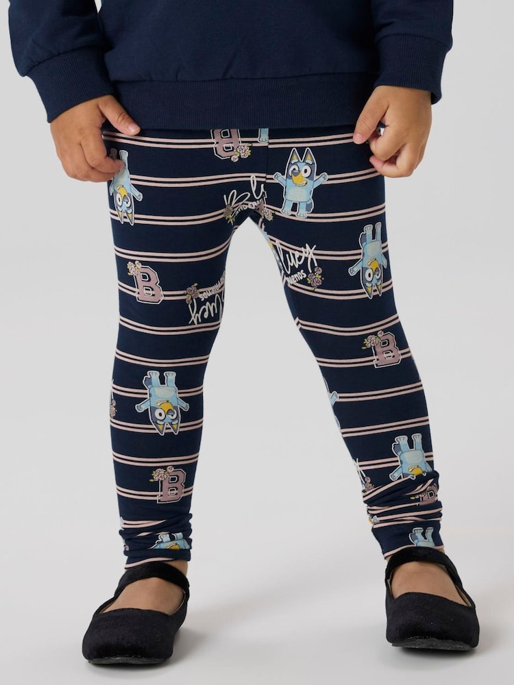 Name It Blue Bluey Printed Leggings - Image 1 of 4 Name It Blue Bluey Printed Leggings - Image 1 of 4