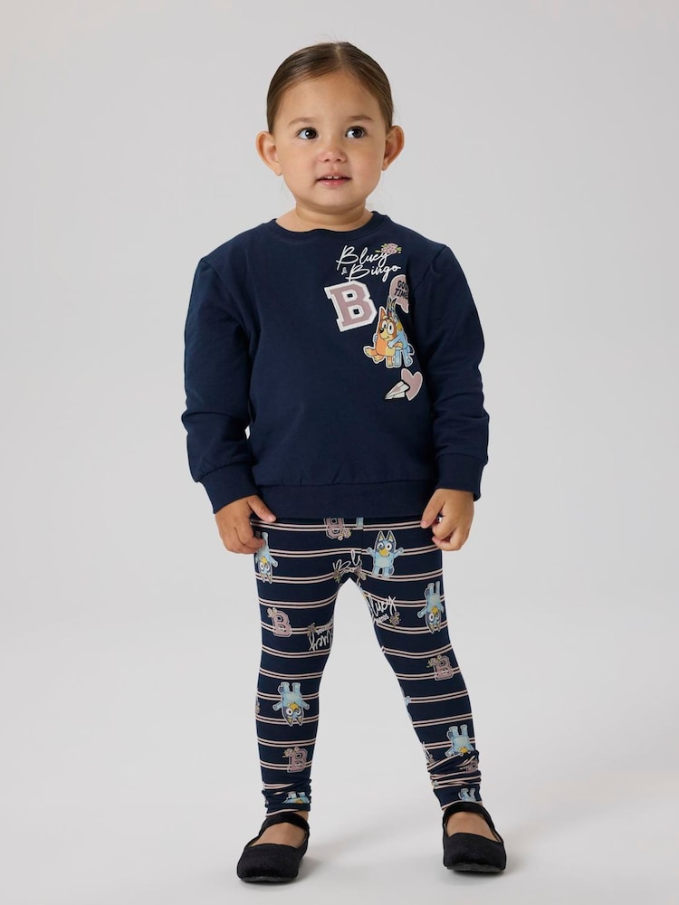 Name It Blue Bluey Printed Leggings - Image 2 of 4 Name It Blue Bluey Printed Leggings - Image 2 of 4