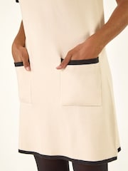 Roman White Bow Detail Knitted Dress - Image 5 of 5
