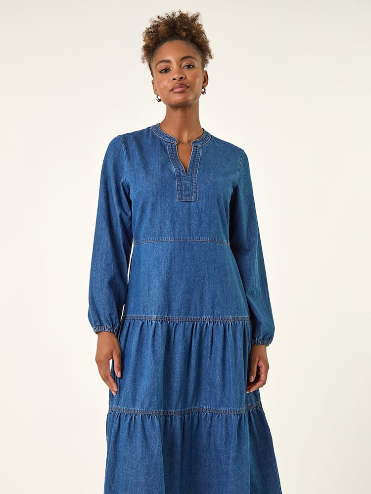 starbucks new dress code Perfect Choice Denim Maxi Dress – Lady Byrd Boutique
