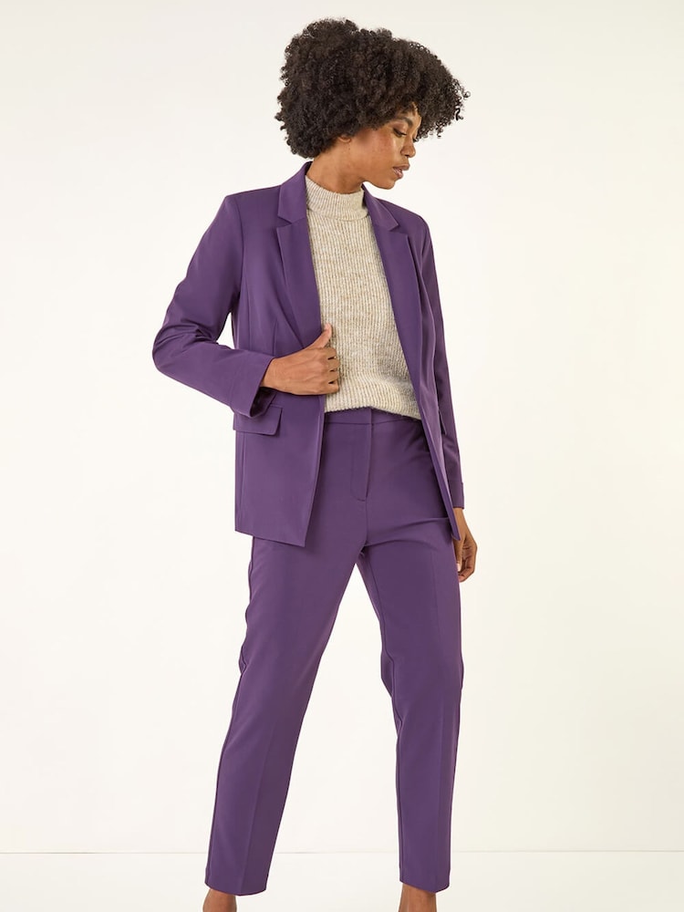 Roman Purple Tailored Collar & Revere Blazer - Image 2 of 5 Roman Purple Tailored Collar & Revere Blazer - Image 2 of 5