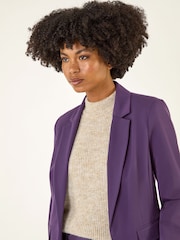Roman Purple Tailored Collar & Revere Blazer - Image 4 of 5