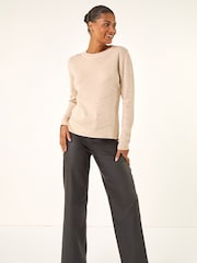 Roman Natural Hotfix Line Knit Jumper - Image 2 of 5