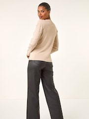 Roman Natural Hotfix Line Knit Jumper - Image 3 of 5