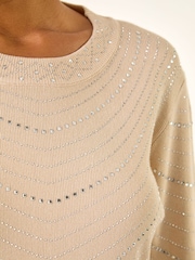 Roman Natural Hotfix Line Knit Jumper - Image 5 of 5