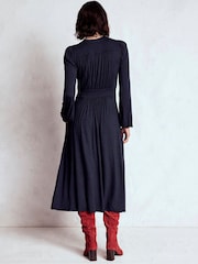 Boden Blue Petite Lily Long Sleeve Midi Dress - Image 2 of 5